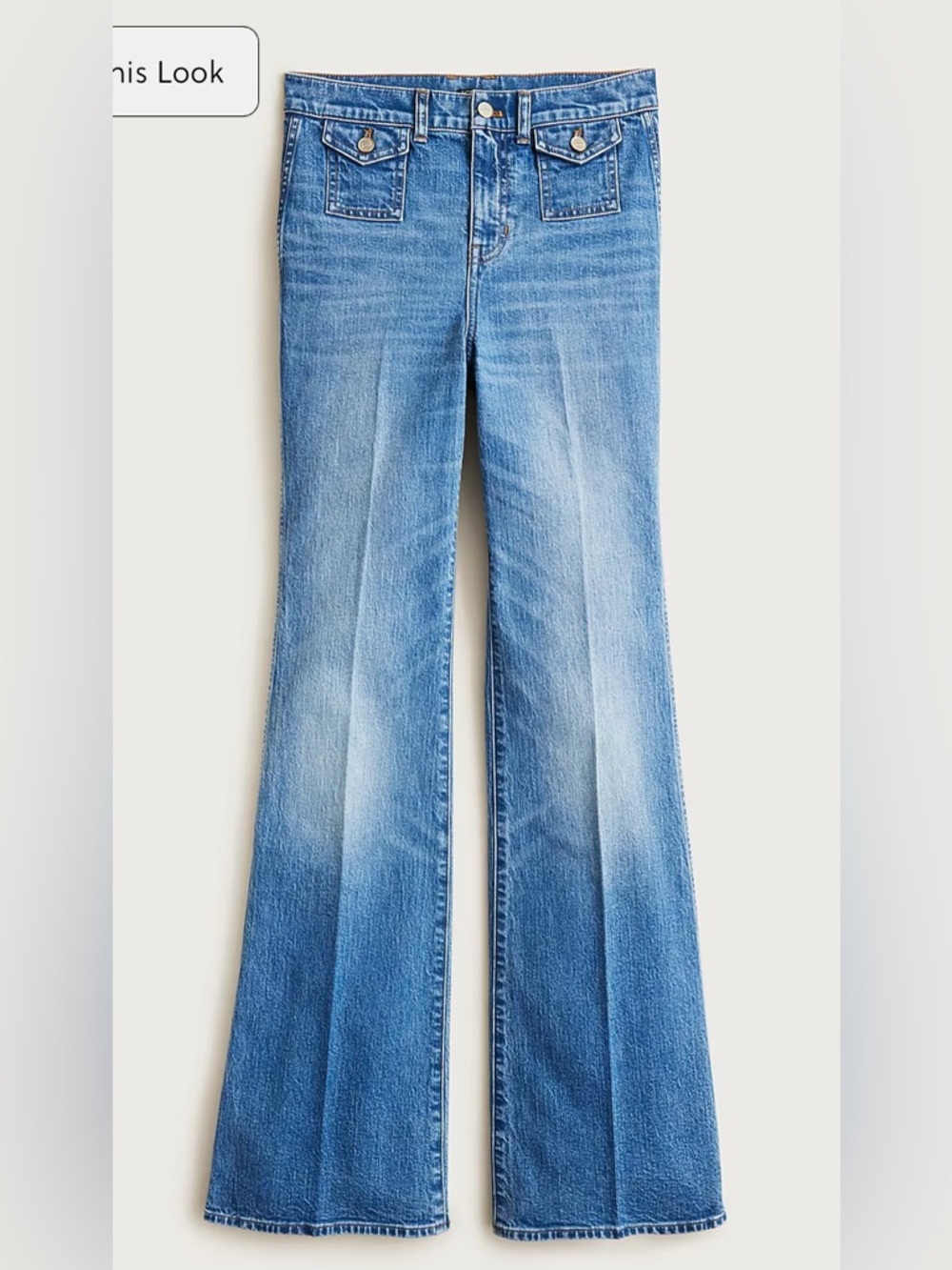 J.Crew Vintage flare jean with flap pockets in Bangkok wash - Picture 5 of 10